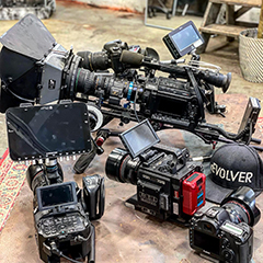 rEvolver Cameras in the studio