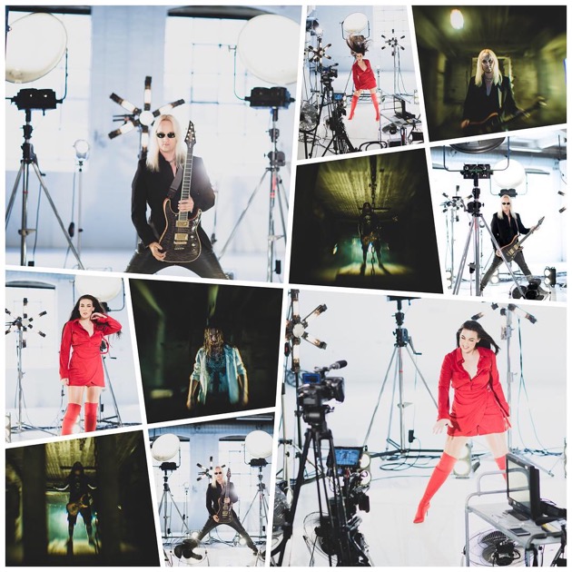 Amaranthe behind the scenes on a rEVOLVER production