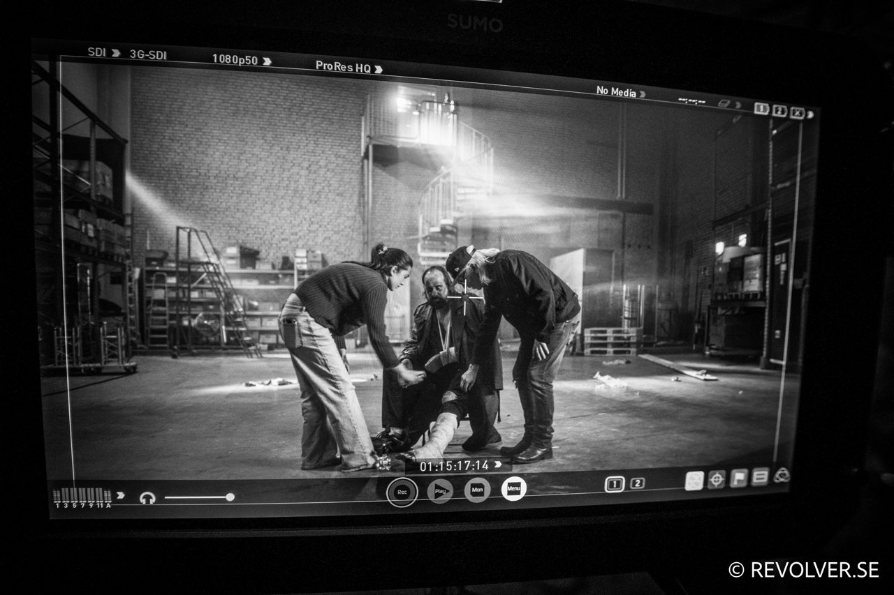Monitor image from the filming of Europe One On One