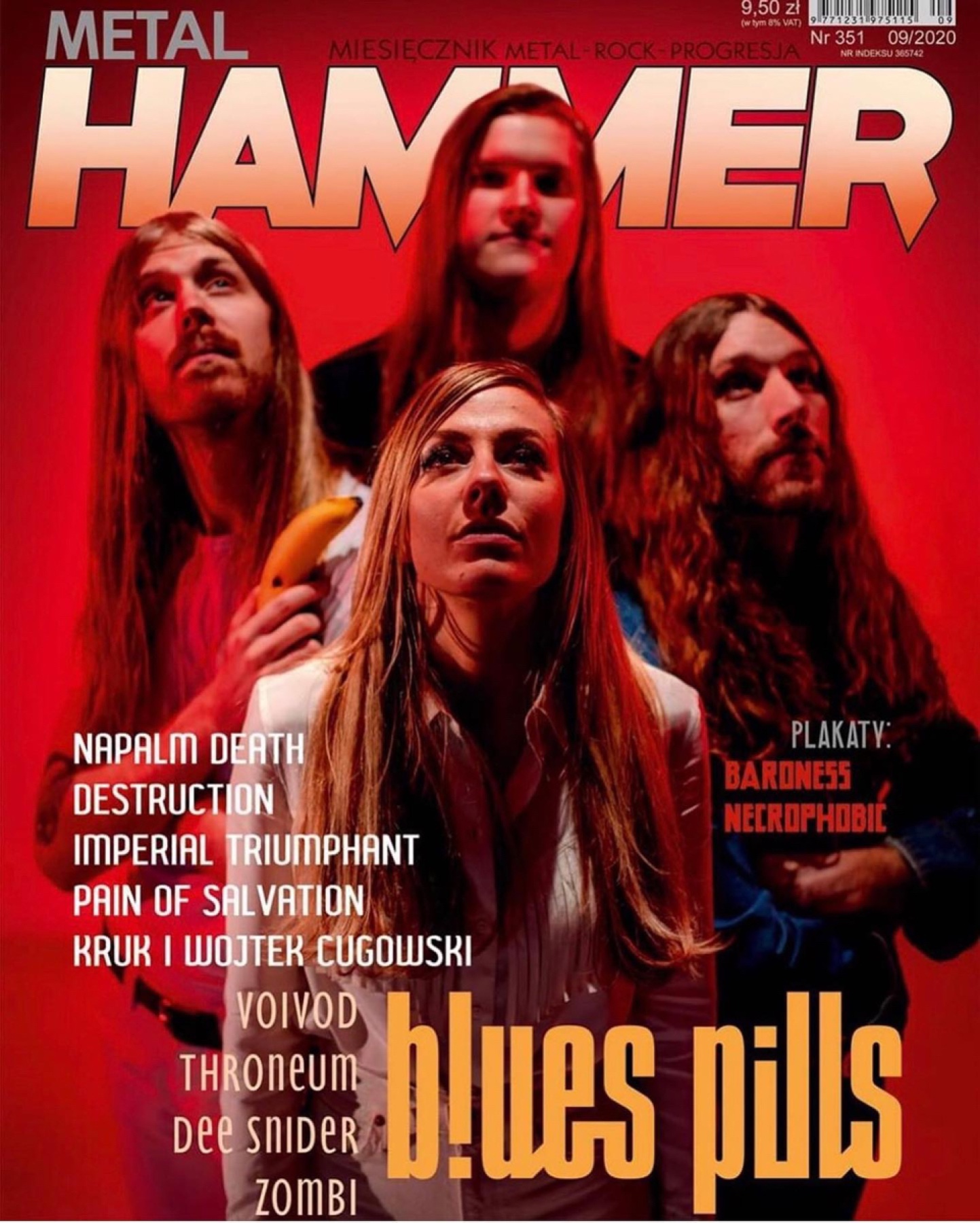 BLUES PILLS / METAL HAMMER cover featuring photography by Patric Ullaeus