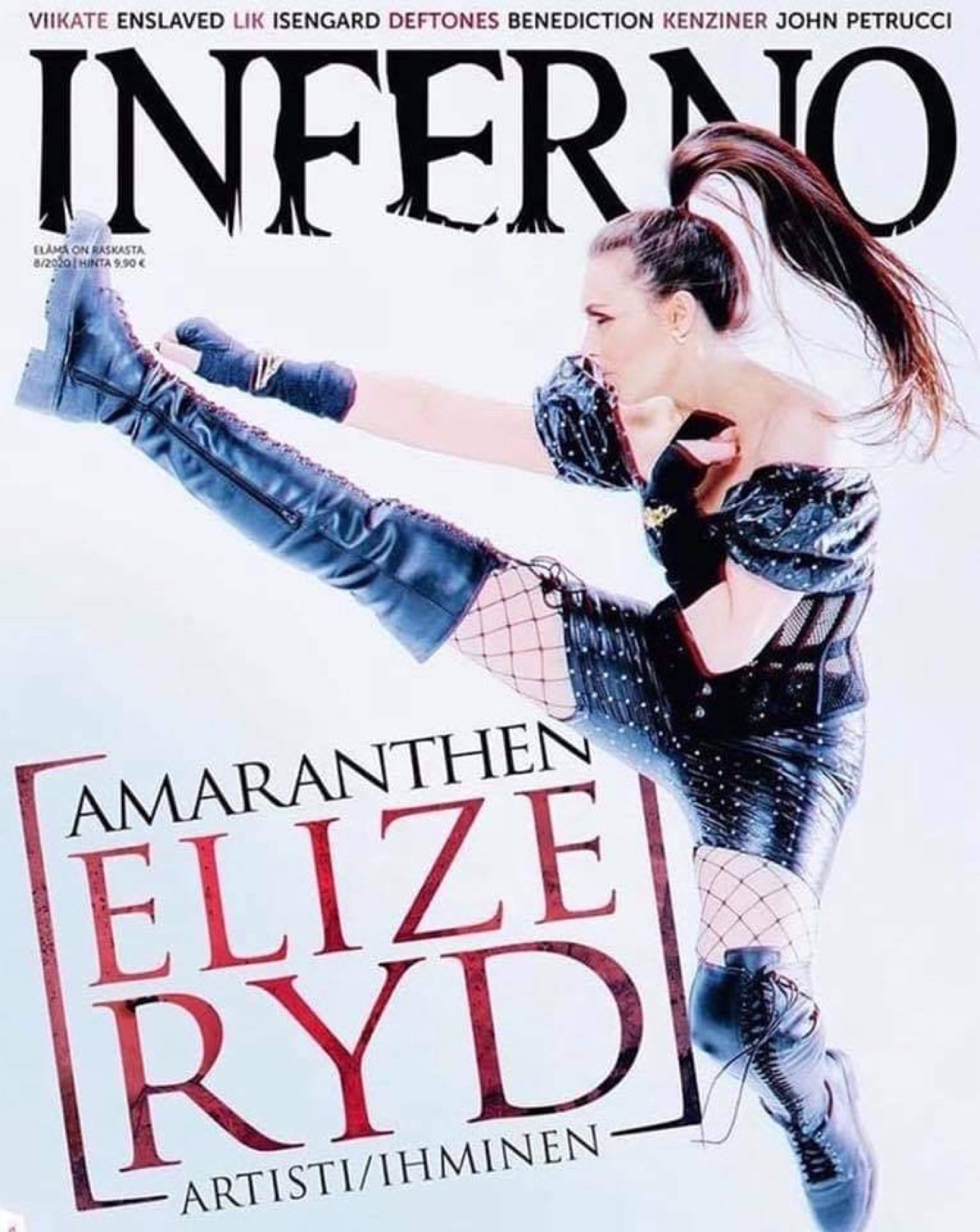 AMARANTHE / INFERNO cover featuring photography by Patric Ullaeus