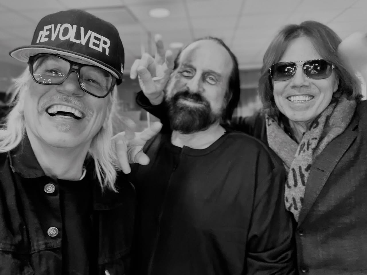 Patric Ullaeus with Peter Stormare and Joey Tempest
