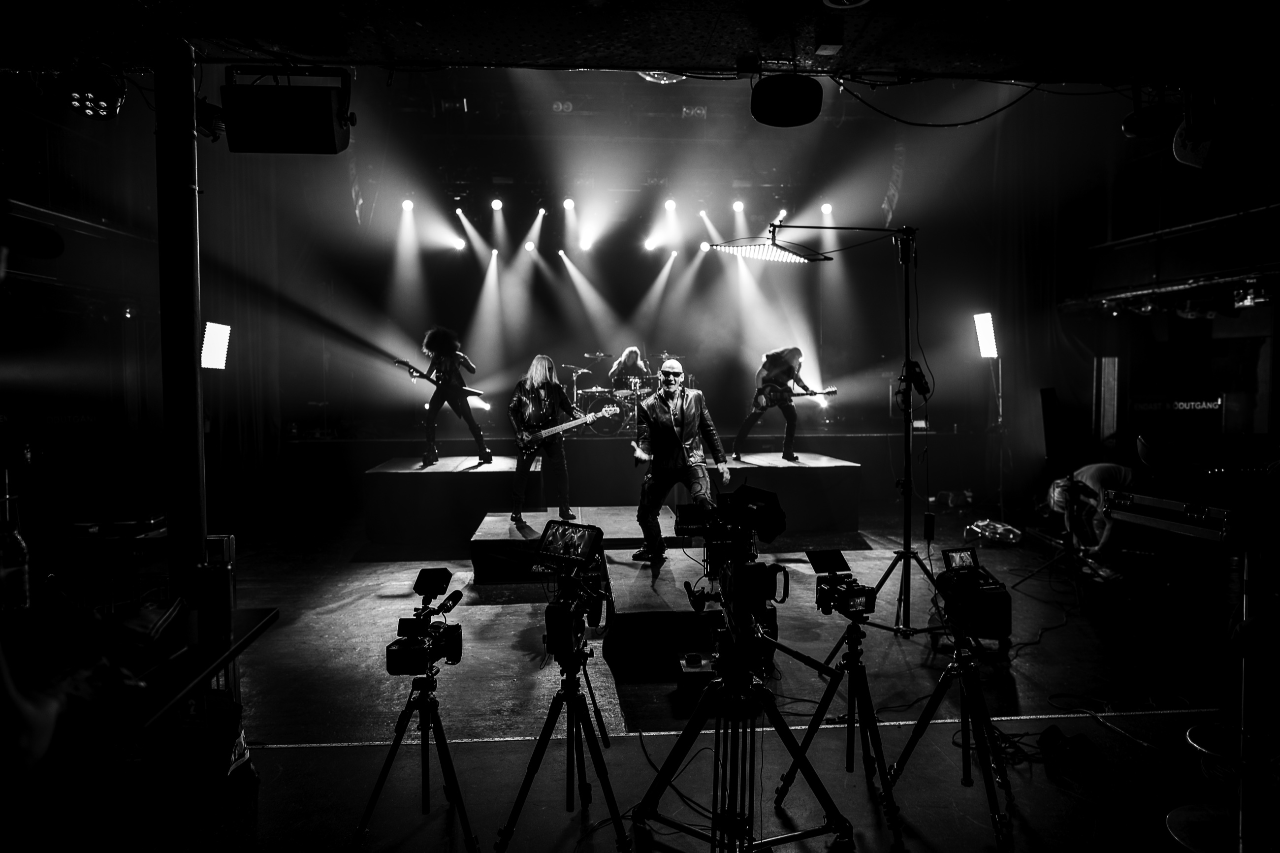 Primal Fear performing on a rEVOLVER set